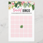 Cartes de jeu Tropical Fête des mariées Bingo<br><div class="desc">Cartes de jeu Tropical Fête des mariées Bingo</div>