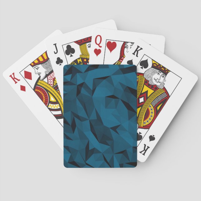 Cartes de Jeu Turquoises à faible densité de Poly (dos)