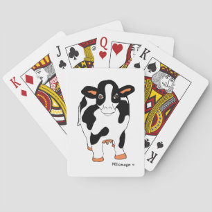 Cartes de jeu Vache Noire et Blanc