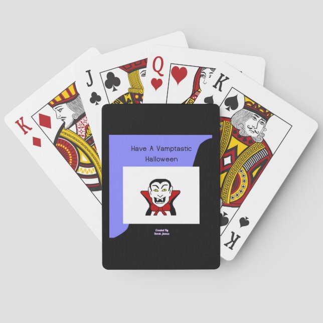 Cartes de jeu Vamptastic Halloween (dos)