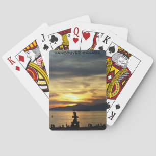 Cartes de jeu Vancouver Cartes de coucher de solei