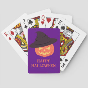 Cartes de Jeu vintage Orange Citrouille - Deck Rét
