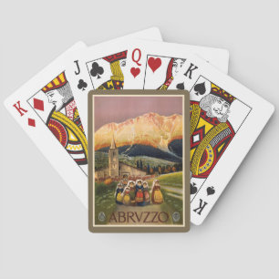 Cartes de jeu vintages d'Abrvzzo Italie