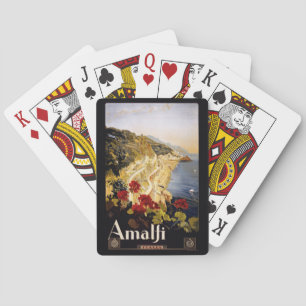 Cartes de jeu vintages d'Amalfi Italie