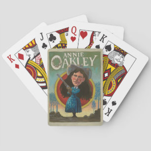 Cartes de jeu vintages d'Annie Oakley