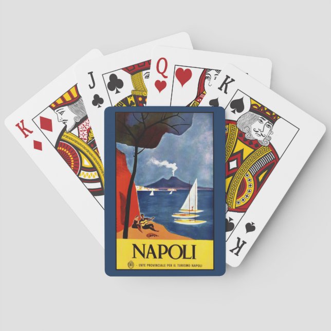 Cartes de jeu vintages de Napoli (Naples) Italie (dos)