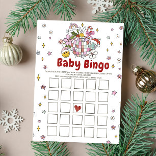 Cartes de jeux de bingo pour Baby Shower de Noël G