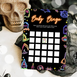 Cartes de jeux de bingo sombre avec lueur Hallowee