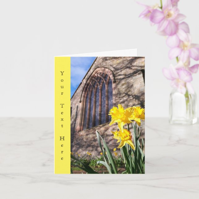Cartes de jonquilles personnalisables (Orchidée)
