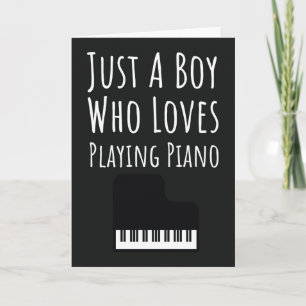 Cartes de Joueur de Piano Mignon pour Bébés Garçon