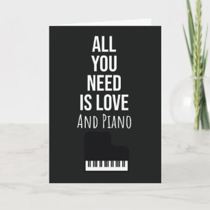 Cartes de joueur de piano Pianiste Musicien Clavie
