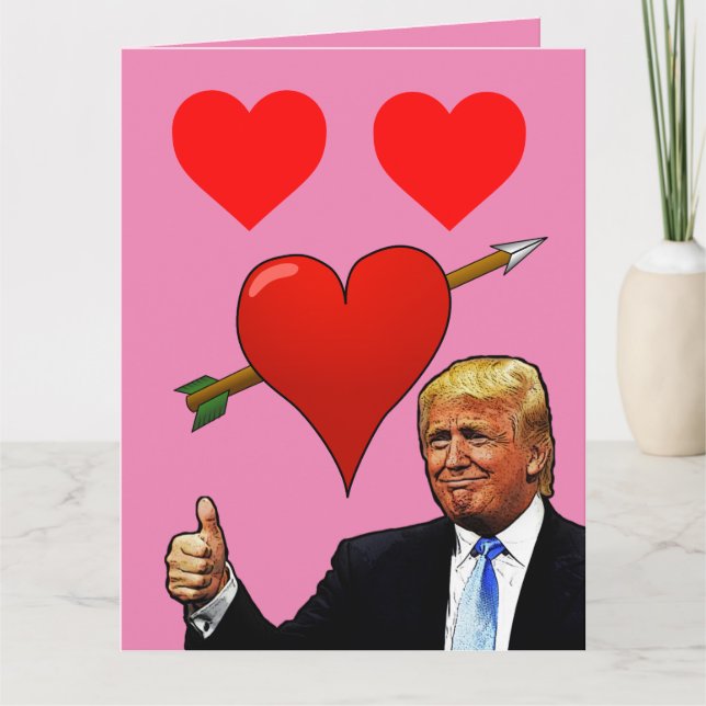 CARTES DE JOUR DE DONALD TRUMP VALENTINE (Devant)
