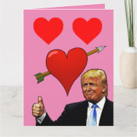 CARTES DE JOUR DE DONALD TRUMP VALENTINE