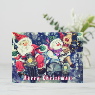 Cartes de Joyeux Noël avec Meilleurs Amis Heureux