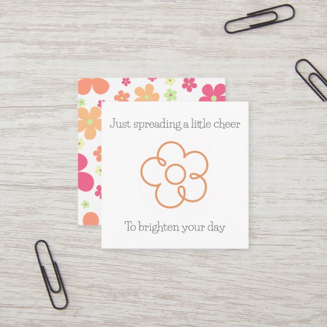 Cartes de karma de trinket de fleur au crochet rép (Devant/Arrière en situation)