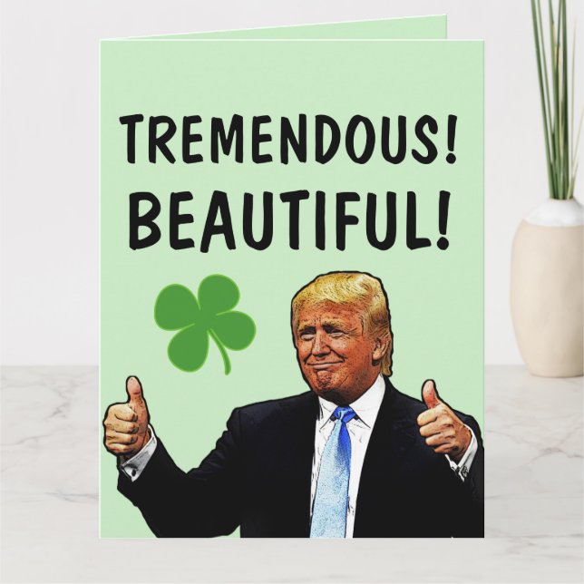 CARTES DE LA FÊTE DE LA SAINT-PATRICK SURDIMENSION (Devant)