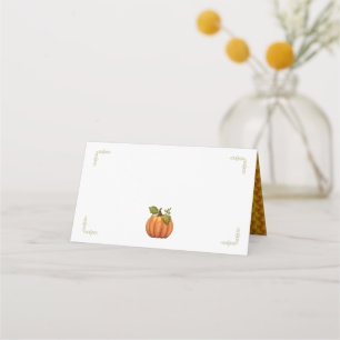 Cartes de la Place Tented Citrouille Thanksgiving