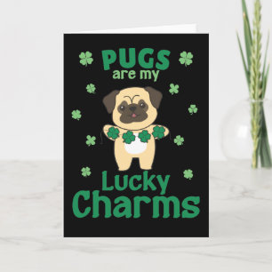 Cartes de la Saint-Patrick Pugs Sont Mes Porte-Bon
