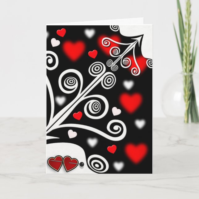 Cartes de la Saint-Valentin 1 Cœurs Et Flèches (Devant)