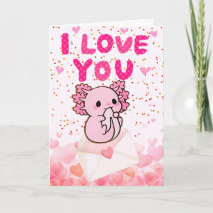 Cartes de la Saint-Valentin axolotl