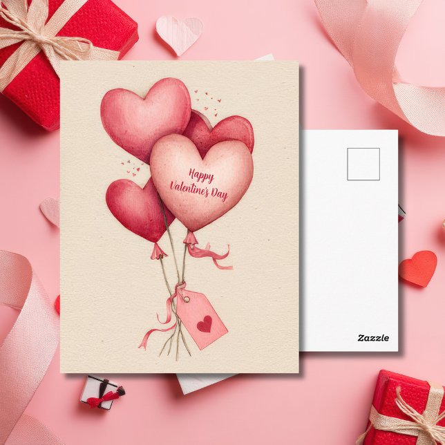 Cartes de la Saint-Valentin Ballons en forme de cœ (Créateur téléchargé)