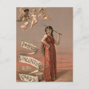 Cartes de la Saint-Valentin de Prang, femme et ché