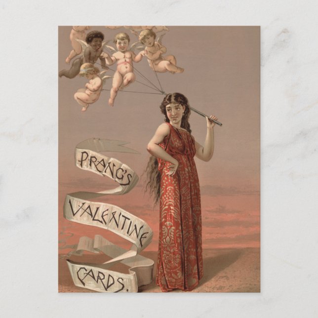 Cartes de la Saint-Valentin de Prang, femme et ché (Devant)