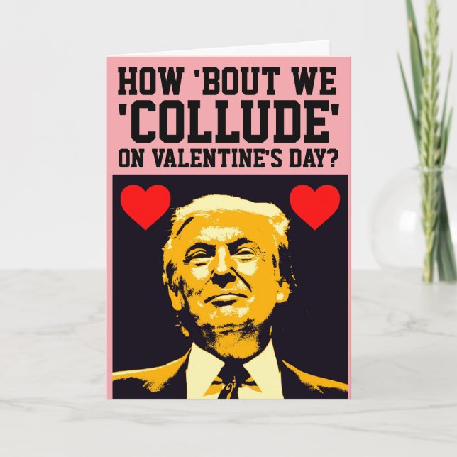 CARTES DE LA SAINT-VALENTIN DRÔLES DE DONALD TRUMP (Devant)
