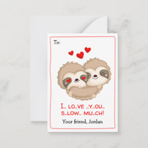 Cartes de la Saint-Valentin drôles pour l'école (C