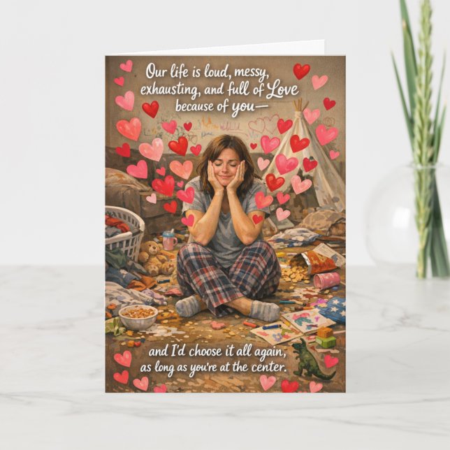 Cartes de la Saint-Valentin drôles pour les mamans (Devant)