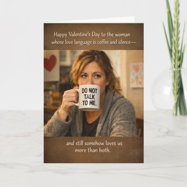 Cartes de la Saint-Valentin drôles pour les mamans (Devant)