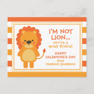 Cartes de la Saint-Valentin personnalisées Lion Ra
