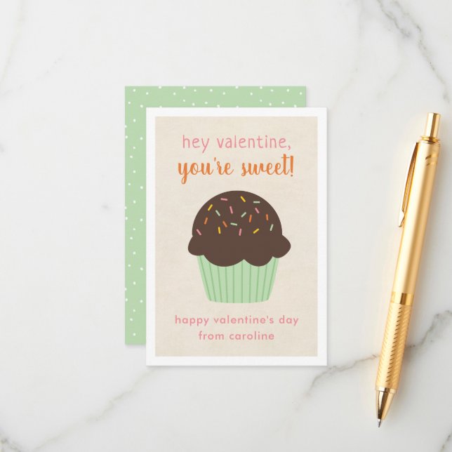 Cartes de la Saint-Valentin pour la classe des enf (Devant/Arrière en situation)