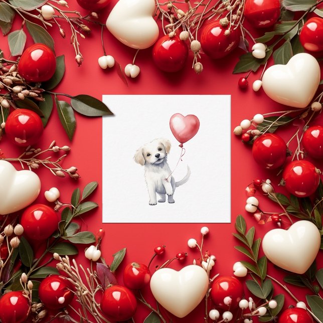 Cartes de la Saint Valentin pour marionnettes mign (Cute puppy mini-Valentine's Day cards are perfect for school card exchanges. )
