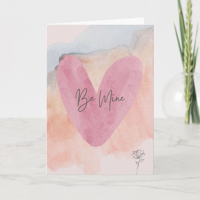 Cartes de la Saint-Valentin sois mienne (Devant)