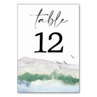 Cartes de la Table Mountain Lake Numéro de la Tabl