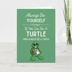 Cartes de la Tortue Mignonne Humour Amusant Amateu