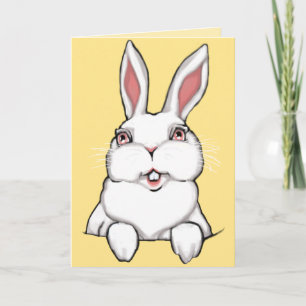 Cartes de lapin de Pâques personnalisées Cartes de