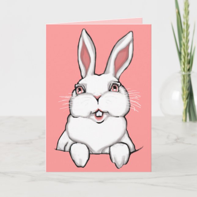 Cartes de lapin de Pâques personnalisées Cartes de (Devant)