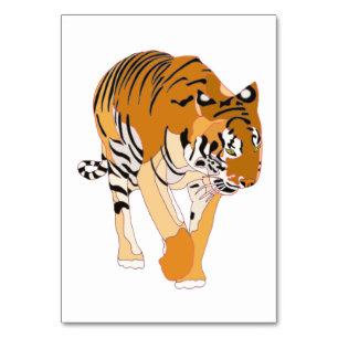 Cartes de lecture de la marche du tigre pour adult