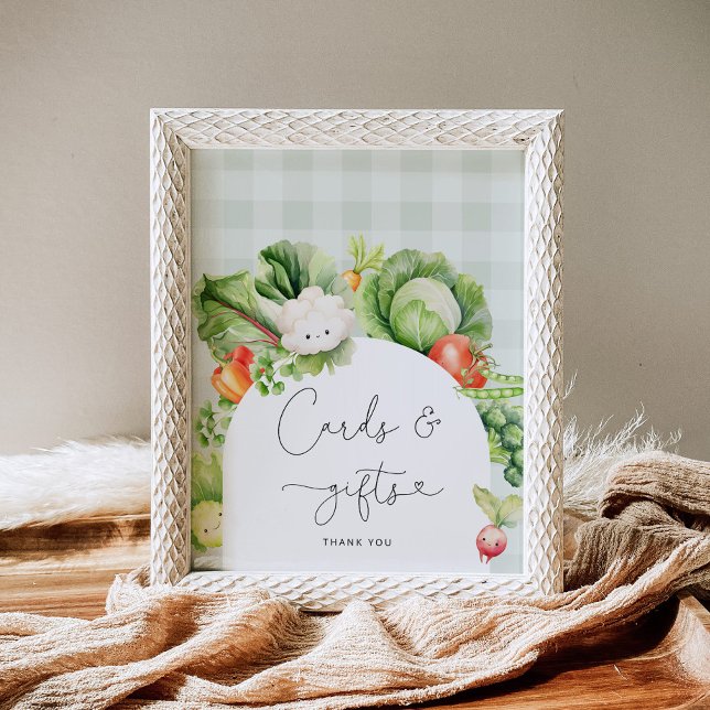 Cartes de légumes cultivés localement et affiche d (Créateur téléchargé)