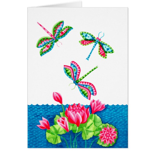Cartes de libellules et de lentilles (Devant)