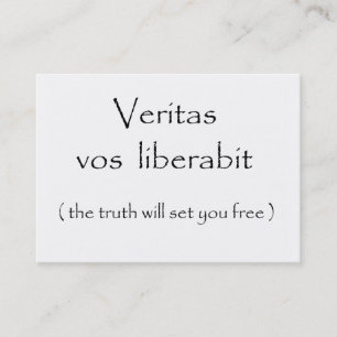 Cartes de liberabit-affaires de vos de Veritas