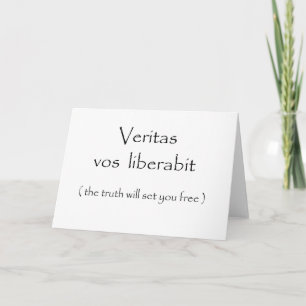 Cartes de liberabit-salutation de vos de Veritas