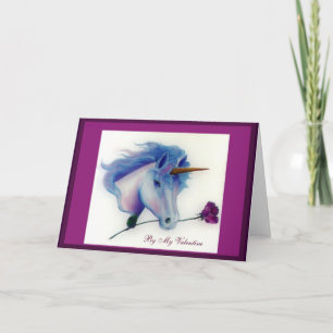 Cartes de licorne de Valentine