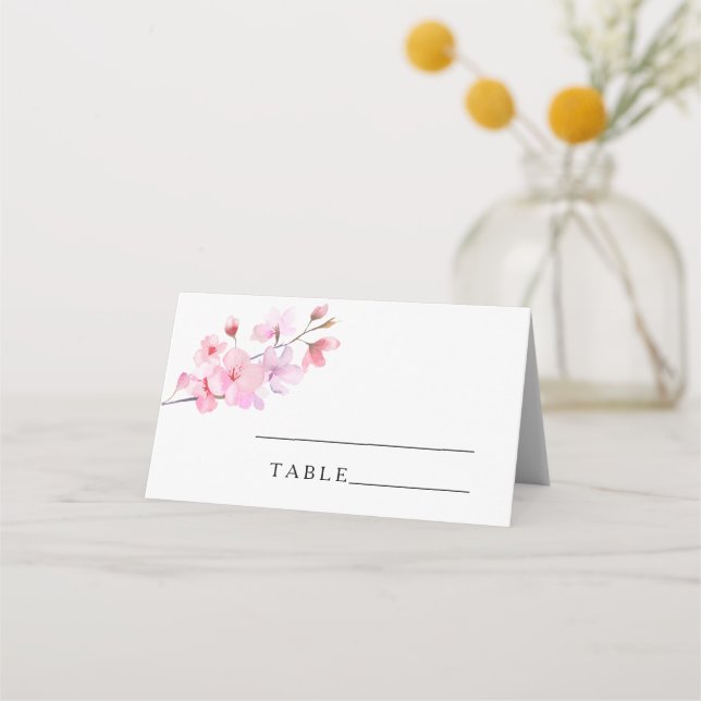Cartes de lieu de mariage Sakura (Devant)