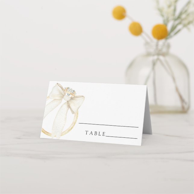Cartes de lieu de mariage - shower de mariage à l' (Devant)