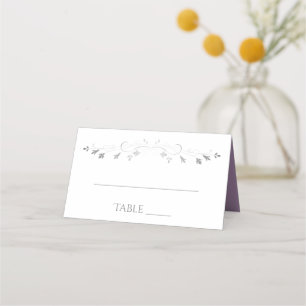 Cartes de lieu de mariage sobres et élégantes
