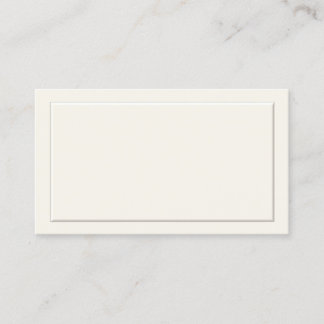 Cartes de lieu officielles blanches