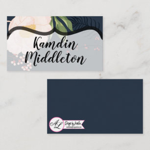 Cartes de lieu personnalisées Baby Pink Cosmos sur